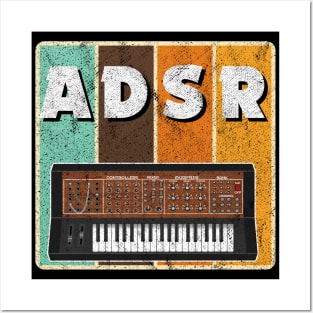 Analog Modular Synthesizer ADSR Vintage Retro Gift Posters and Art